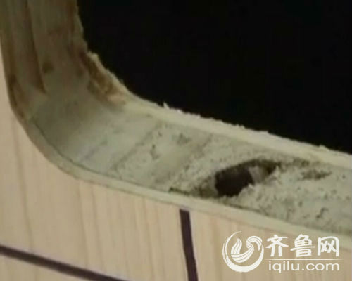 所謂的“馬六甲”進口板材金玉其外敗絮其中。（視頻截圖）